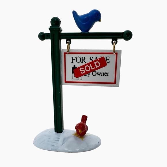 Vintage Dept 56 Mixed Lot Heritage Snow Figurines Signs Ornaments Collectible - Picture 4 of 12